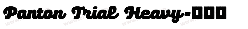 Panton Trial Heavy字体转换